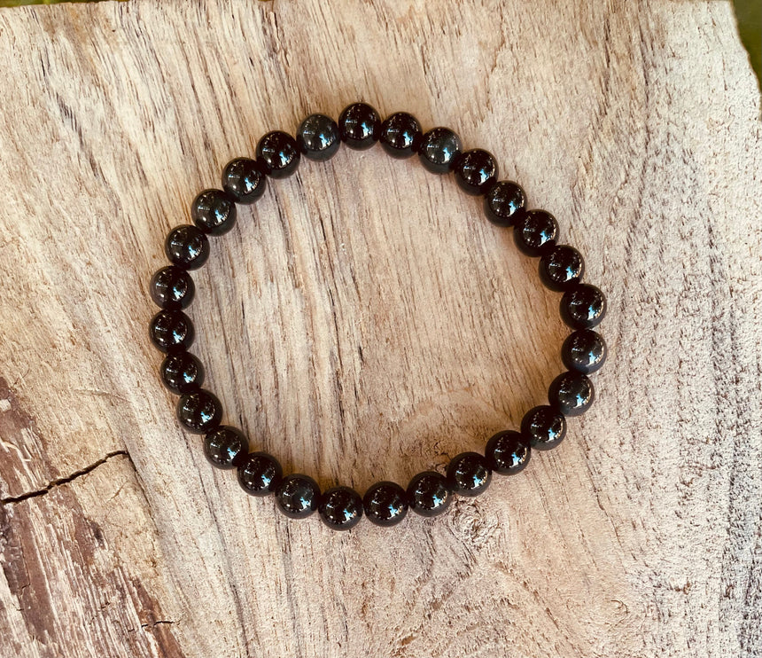 Black Obsidian Bracelet / Gemstone / Crystal / Natural / Chakras / Choose Size / Lithnotherapy / Quartz / Healing / Reiki