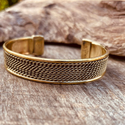 Women's Brass Cuff Bracelet / Boho / Textured / Rustic / Bohemian / Hippie / Gypsy / Jewellery / Adjustable