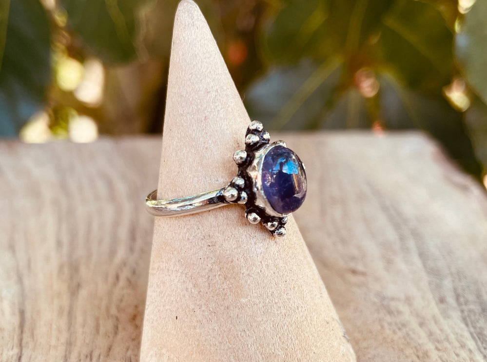 Amethyst Ring Silver / Boho / Bohemian / Psy / Rustic / Tribal / Gypsy / Festival / Healing / Festival