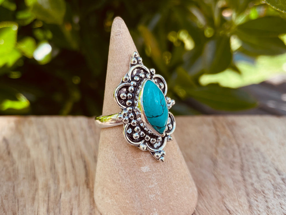 Ethnic style Silver & Turquoise / Boho / Bohemian / Psy / Rustic / Tribal / Gypsy / Festival / Healing / Festival