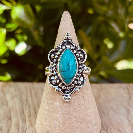 Ethnic style Silver & Turquoise / Boho / Bohemian / Psy / Rustic / Tribal / Gypsy / Festival / Healing / Festival