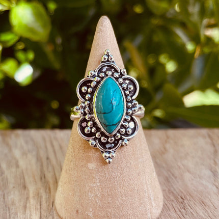 Ethnic style Silver & Turquoise / Boho / Bohemian / Psy / Rustic / Tribal / Gypsy / Festival / Healing / Festival