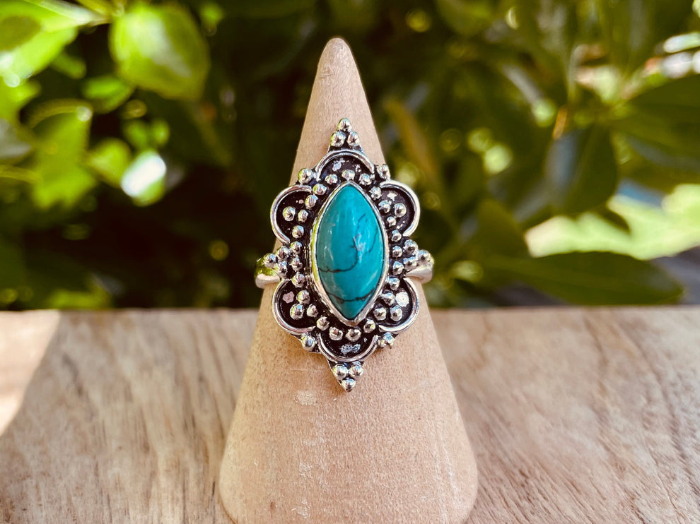 Ethnic style Silver & Turquoise / Boho / Bohemian / Psy / Rustic / Tribal / Gypsy / Festival / Healing / Festival