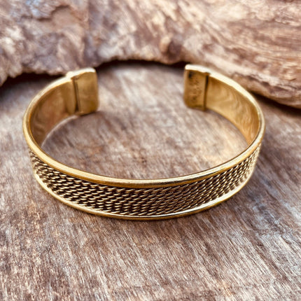 Women's Brass Cuff Bracelet / Boho / Textured / Rustic / Bohemian / Hippie / Gypsy / Jewellery / Adjustable