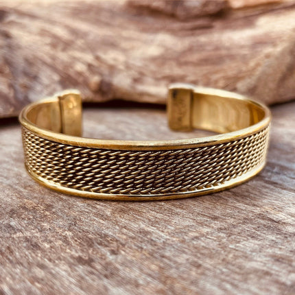 Women's Brass Cuff Bracelet / Boho / Textured / Rustic / Bohemian / Hippie / Gypsy / Jewellery / Adjustable