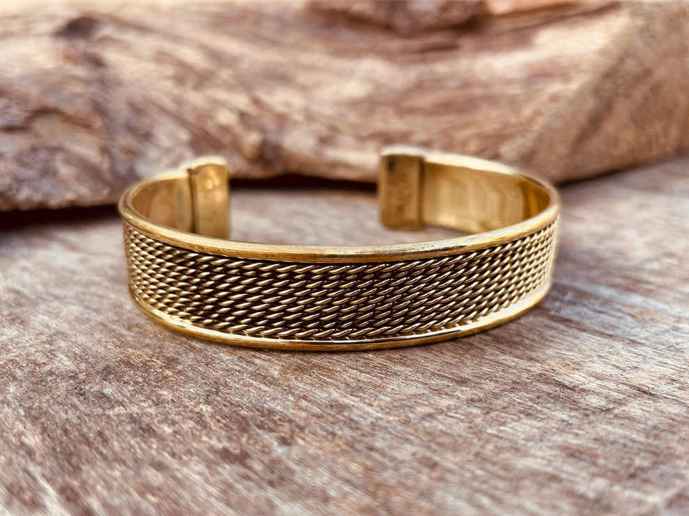 Women's Brass Cuff Bracelet / Boho / Textured / Rustic / Bohemian / Hippie / Gypsy / Jewellery / Adjustable