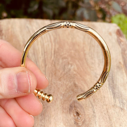 Tuareg Brass Bracelet / Unisex Jewelry / Cuff / Boho / Ethnic / Bohemian / Medieval / Gypsy / Geometric /