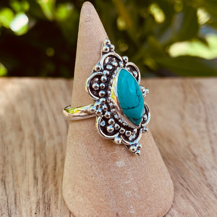 Ethnic style Silver & Turquoise / Boho / Bohemian / Psy / Rustic / Tribal / Gypsy / Festival / Healing / Festival