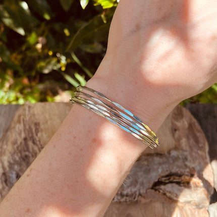 Textured Silver Cuff Bracelet / Boho / Ethnic / Rustic / Bohemian / Hippie / Gypsy / Jewellery / Adjustable