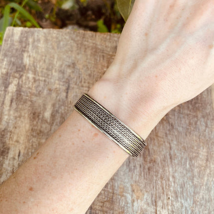 Silver Cuff Bracelet / Boho / Ethnic / Rustic / Bohemian / Hippie / Gypsy / Jewellery / Adjustable