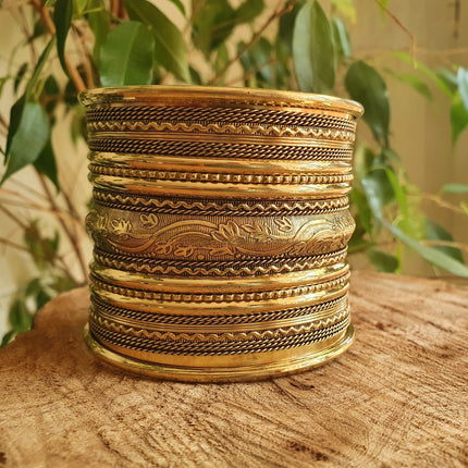 Large Brass Cuff Bracelet / Tribal / Mens Bracelet / Boho / Ethnic / Rustic / Bohemian / Hippie / Gypsy / Jewellery / Mens jewelery