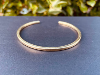 Minimalist Simple Brass Bangle, Elegant Gold Bangle for Her, Stacking Bracelets