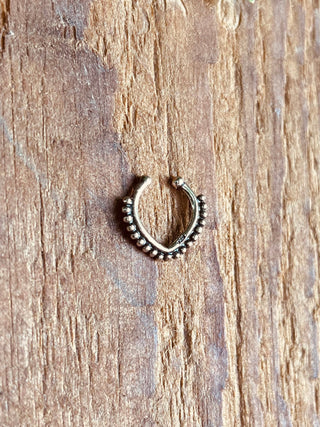 Septum Hoop Sterling Silver 925 ,Fake Septum Jewelry, Septum Hoop, Daith Earring, Ethnic Jewellery, Boho, Hypoallegernic