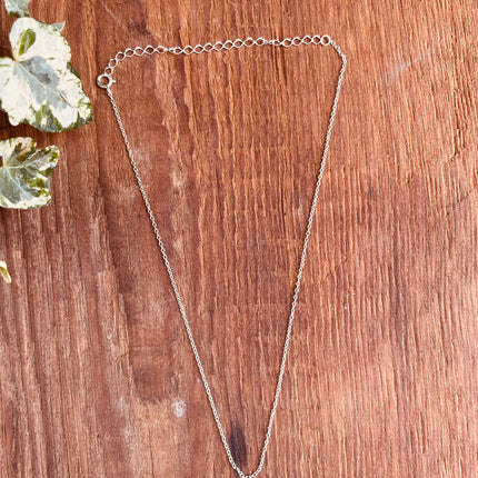 Sterling Silver Chain Necklace Adjustable / Delicate / Dainty Jewelery / Modern / Contemporary jewellery / Boho style