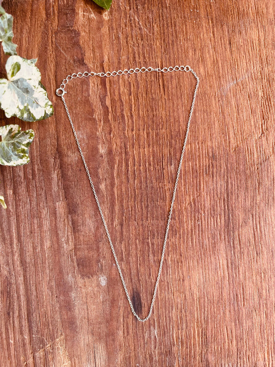 Sterling Silver Chain Necklace Adjustable / Delicate / Dainty Jewelery / Modern / Contemporary jewellery / Boho style