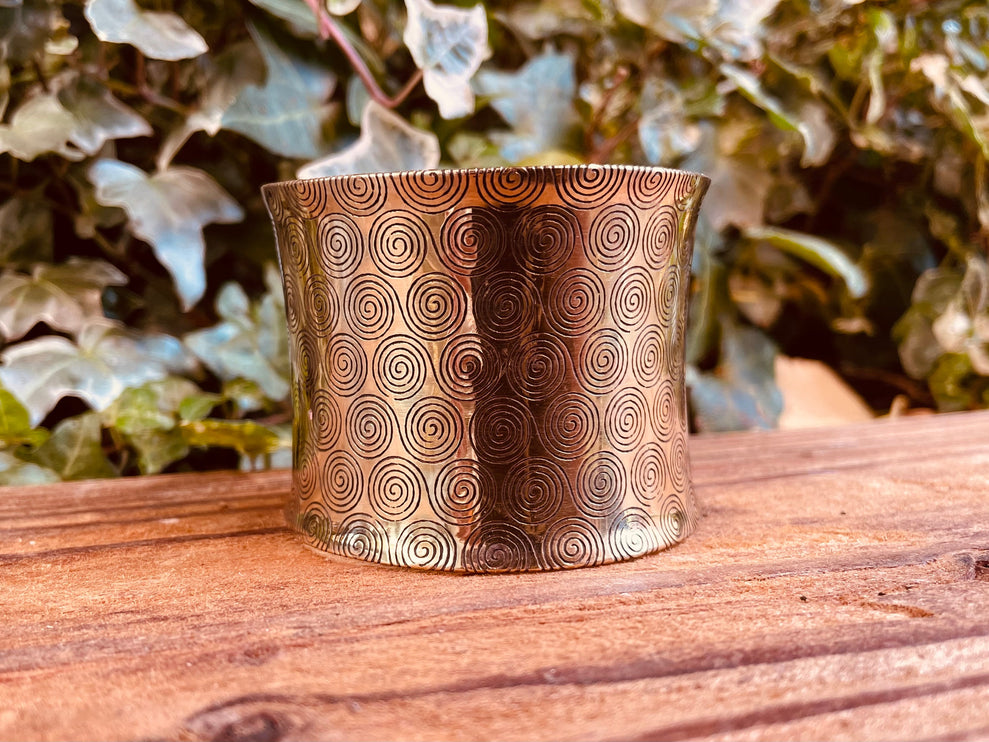 Large Geometric Brass Bracelet Cuff / Contemporary / Modern / Boho / Ethnic / Rustic / Bohemian / Hippie / Gypsy / Jewellery / Mens jewelery