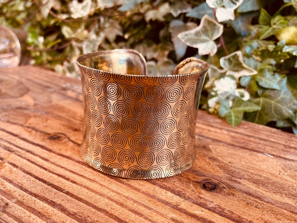 Large Geometric Brass Bracelet Cuff / Contemporary / Modern / Boho / Ethnic / Rustic / Bohemian / Hippie / Gypsy / Jewellery / Mens jewelery