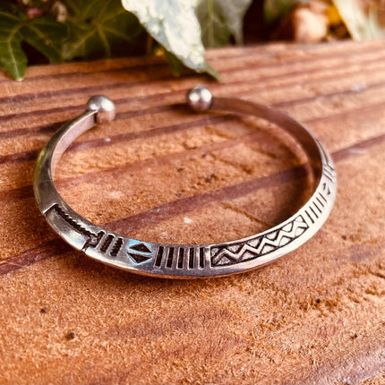 African Silver Bracelet / Tuareg Jewelry / Cuff / Boho / Ethnic / Costume / Bohemian / Medieval / Gypsy / Geometric /