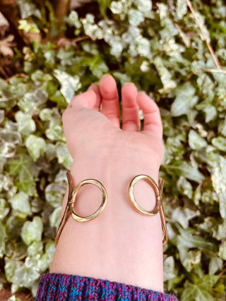 Large Geometric Brass Bracelet Cuff / Contemporary / Modern / Boho / Ethnic / Rustic / Bohemian / Hippie / Gypsy / Jewellery / Mens jewelery