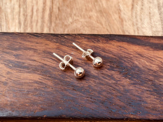 Sterling Silver Ball Studs Multi Size / Everyday Earrings / Hypoallergenic / Minimalist / Contemporary Jewellery