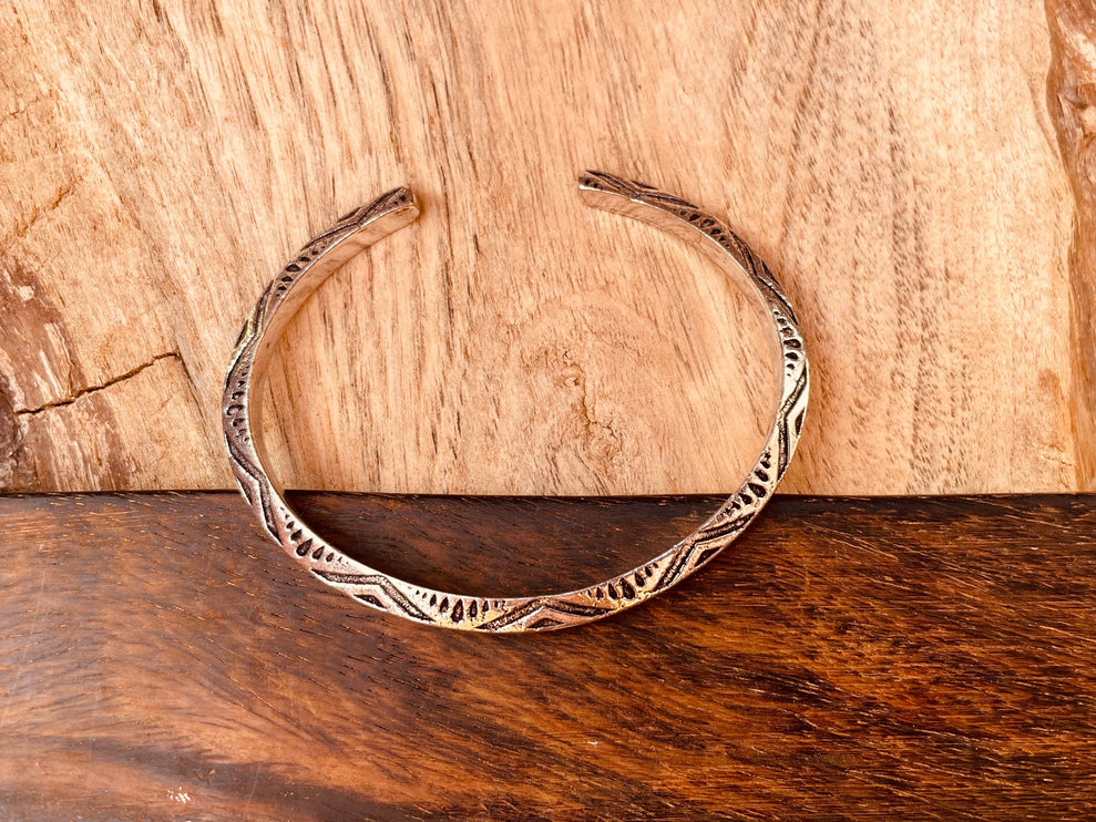 Aztec Silver Bracelet / Tuareg Jewelry / Cuff / Unisex / Boho / Ethnic / Rustic / Bohemian / Hippie / Gypsy / Geometric /