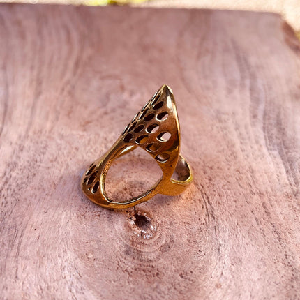 Tree of Life Ring Brass / Geometric / Mandala / Boho / Ethnic / Rustic / Festival / Tribal / Hippie / Gypsy / Psy / Thumb / Psy