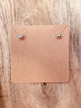 Sterling Silver Ball Studs Multi Size / Everyday Earrings / Hypoallergenic / Minimalist / Contemporary Jewellery