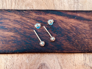 Sterling Silver Ball Studs Multi Size / Everyday Earrings / Hypoallergenic / Minimalist / Contemporary Jewellery