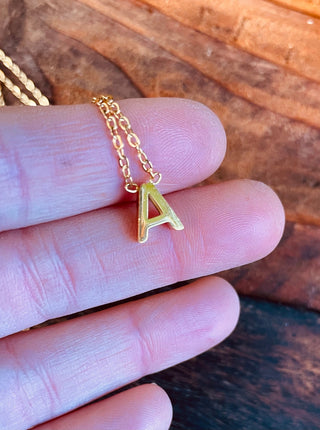 Gold Initial Necklace / Custom Letter Necklaces / Personalized Gifts / Name Jewellery / Gift for Her / Dainty / Stainless Steel / Modern