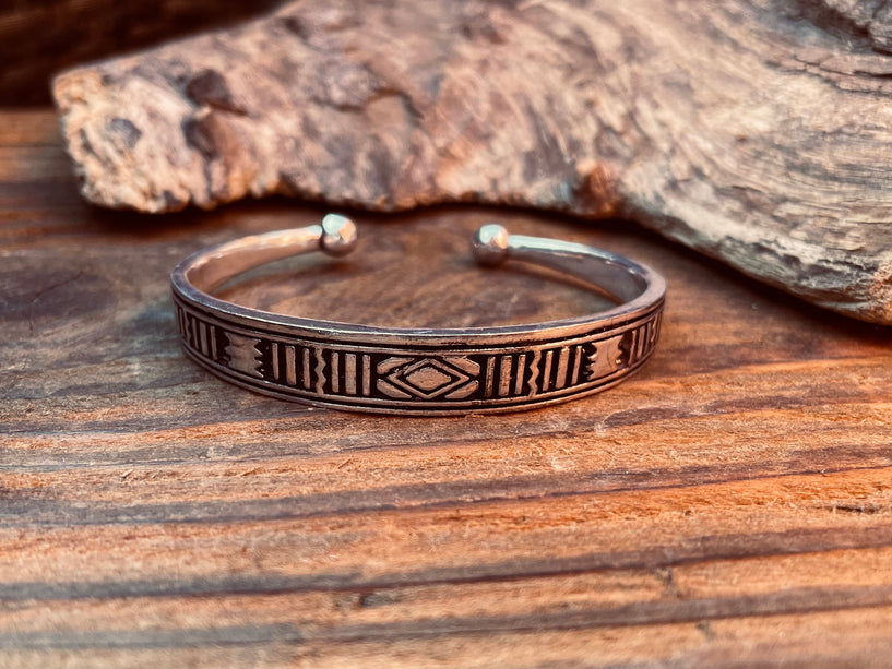 Tuareg Silver Bracelet / Tuareg Jewelry / Morrocan / Unisex / Boho / Ethnic / Rustic / Bohemian / Hippie / Gypsy / Geometric /