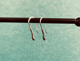 Minimalist Sterling Silver Earrings Dainty Modern Jewellery / Dangle and Drop Earrings / Chic Boho Classic Tribal style