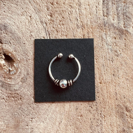 Septum Hoop Sterling Silver 925 ,Fake Septum Jewelry, Septum Hoop, Daith Earring, Tattoo, Yoga, Ethnic Jewellery, Boho, Hypoallegernic