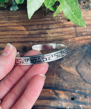 Tuareg Mens Silver Bracelet / Tuareg Jewelry / Cuff / Large Size / Unisex / Boho / Ethnic / Bohemian / Medieval / Gypsy / Geometric /