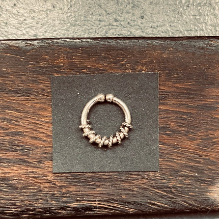Septum Hoop Sterling Silver 925 ,Fake Septum Jewelry, Septum Hoop, Daith Earring, Ethnic Jewellery, Boho, Hypoallegernic