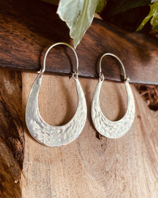 Silver Boho Earrings / Boho Jewelery / Bohemian Look / Festival Fashion / Yoga / Gypsy / Rustic / Tribal Jewellery / Indian Design