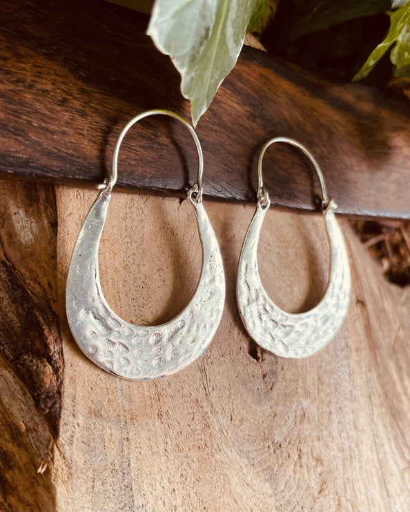 Silver Boho Earrings / Boho Jewelery / Bohemian Look / Festival Fashion / Yoga / Gypsy / Rustic / Tribal Jewellery / Indian Design