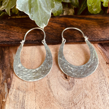 Silver Boho Earrings / Boho Jewelery / Bohemian Look / Festival Fashion / Yoga / Gypsy / Rustic / Tribal Jewellery / Indian Design
