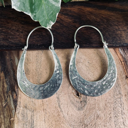 Silver Boho Earrings / Boho Jewelery / Bohemian Look / Festival Fashion / Yoga / Gypsy / Rustic / Tribal Jewellery / Indian Design