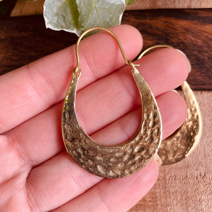 Gold Boho Earrings / Boho Jewelery / Bohemian Look / Festival Fashion / Yoga / Gypsy / Rustic / Tribal Jewellery / Indian Design