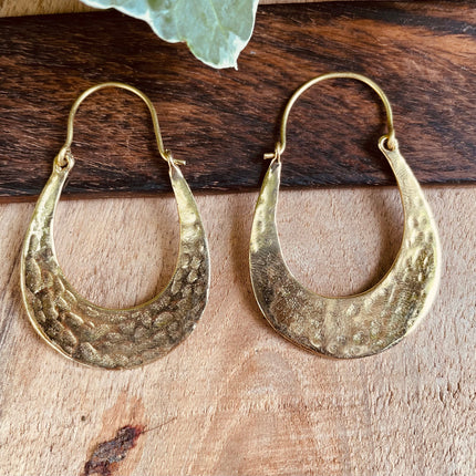 Gold Boho Earrings / Boho Jewelery / Bohemian Look / Festival Fashion / Yoga / Gypsy / Rustic / Tribal Jewellery / Indian Design