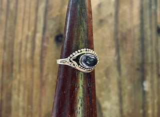 Evil Eye Ring Amethyst Brass / Chakras / Protection / Boho / Bohemian / Psy / Rustic / Tribal / Gypsy / Festival / Healing / Festival