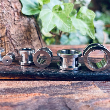 Steel Tunnel 316L Grade Steel / 2mm - 14mm / Body Jewelery Jewellery / Body Modification / Punk / Goth / Boho Look / Hypoallergenic
