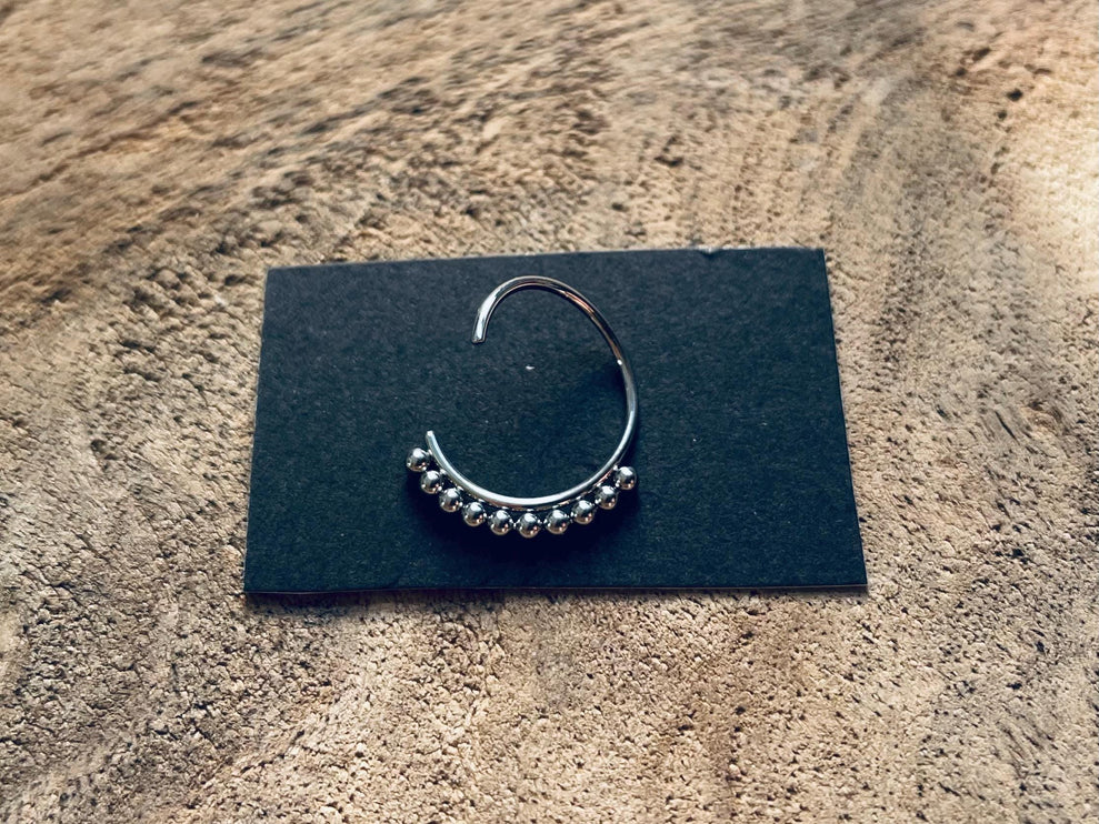 Surgical Steel Twist Ring / 8mm 10mm / Septum / Body Jewelery Jewellery / Body Modification / Punk / Goth / Boho Look / Hypoallergenic