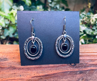 Lapis Lazuli Silver Drop Dangle earrings / Birth Stone / Ethnic / Rustic / Yoga / Chakras / Boho Jewellery / Bohemian Style / Festival