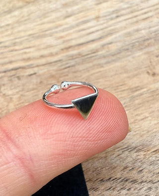 Triangle Ear Cuff Sterling Silver / Body Jewellery / Hypoallergenic / Boho Jewelery / Bohemian Look / Yoga Style / Adjustable / Unisex