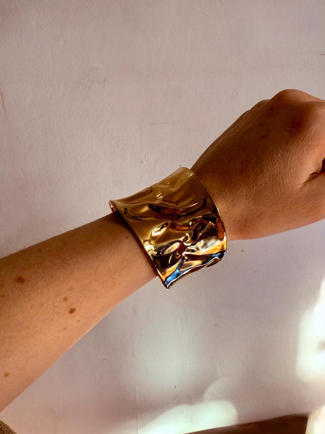 Boho Cuff Bracelet Brass Hammered Effect / Tribal / Ethnic / Rustic / Bohemian / Bohemian brass jewelry / Unisex / Gift / Adjustable