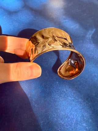 Boho Cuff Bracelet Brass Hammered Effect / Tribal / Ethnic / Rustic / Bohemian / Bohemian brass jewelry / Unisex / Gift / Adjustable