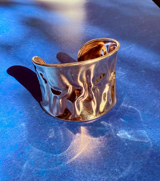 Boho Cuff Bracelet Brass Hammered Effect / Tribal / Ethnic / Rustic / Bohemian / Bohemian brass jewelry / Unisex / Gift / Adjustable