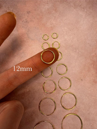 Gold Hoop Earrings 14k Plated Hoops / Hypoallergenic 925 Silver Hoops / Dainty / Huggie / Sleeper / Gift For Her / Contemporary Jewelry