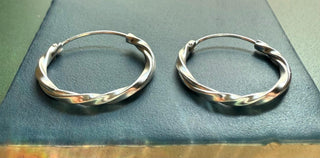 Sterling Silver Hoops Earrings / 925 Silver Hoops / Classic Jewellery / Dainty / Gift For Her / Contemporary Jewelry / Boho Style / Fashion